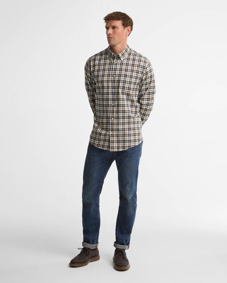BARBOUR Fallowlane Regular-Fit Long-Sleeved Shirt - Mens - Navy