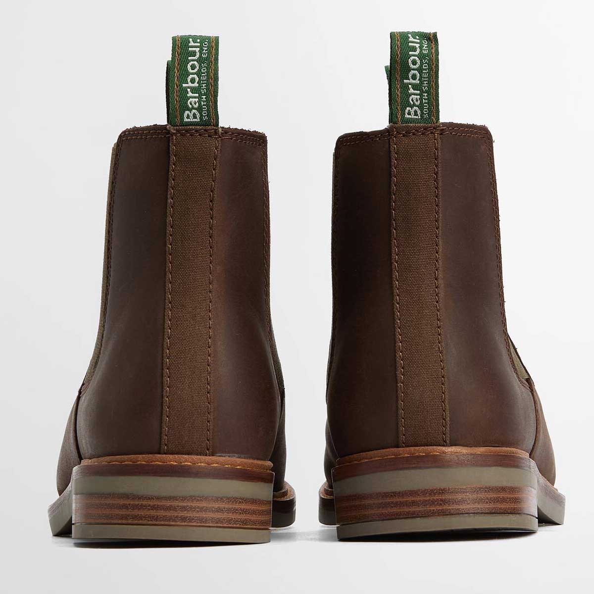 BARBOUR Farsley Chelsea Boots - Mens - Choco Brown