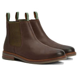 BARBOUR Farsley Chelsea Boots - Mens - Choco Brown