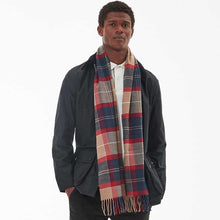 Load image into Gallery viewer, BARBOUR Galingale Tartan Scarf - Cranberry
