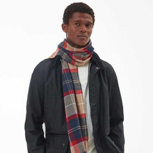 Load image into Gallery viewer, BARBOUR Galingale Tartan Scarf - Cranberry
