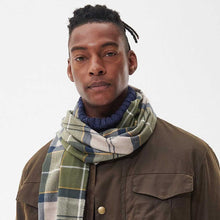 Load image into Gallery viewer, BARBOUR Galingale Tartan Scarf - Forest Mist
