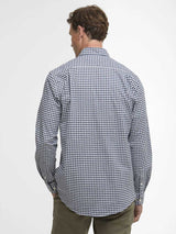 BARBOUR Gingham Aukside Regular Shirt - Mens - Navy