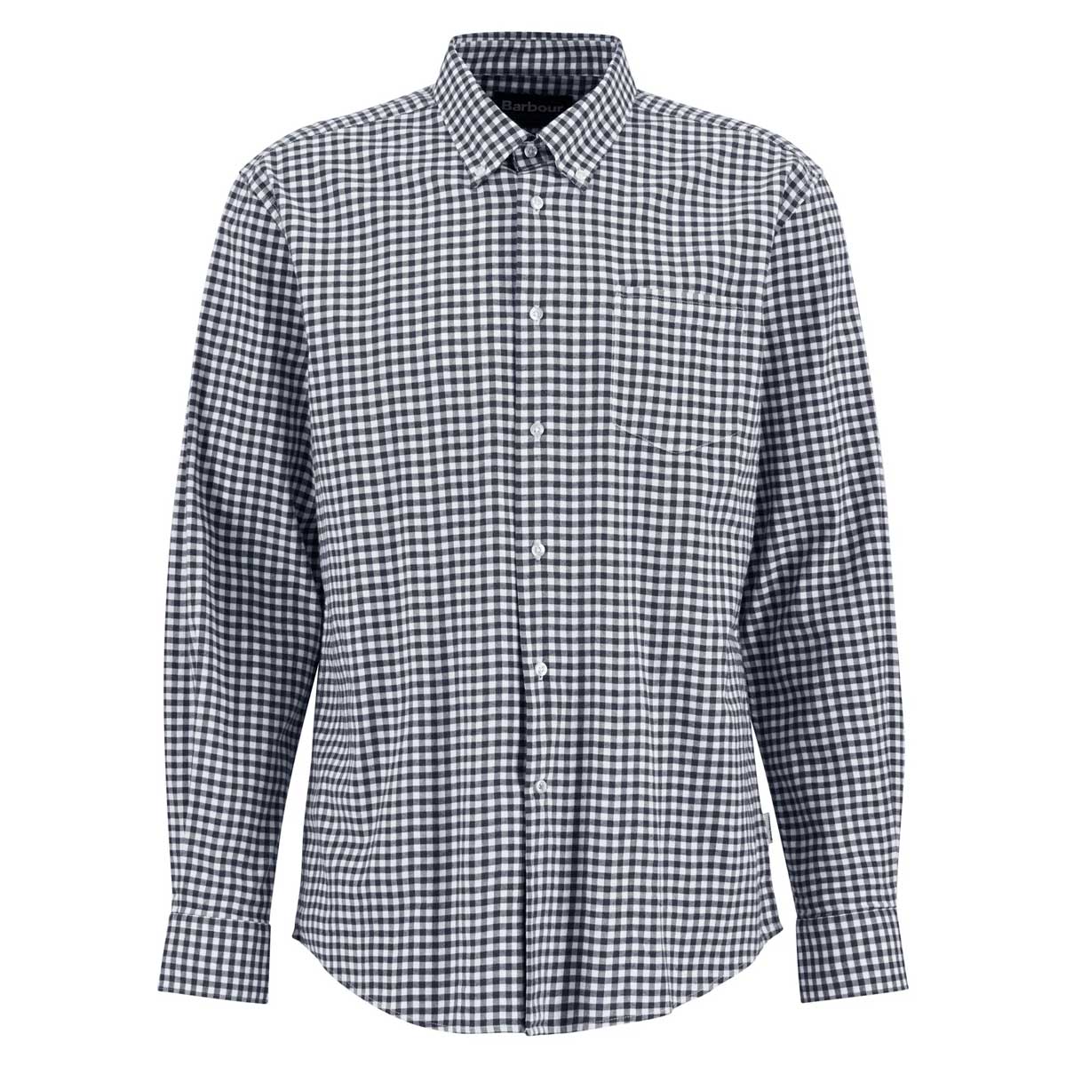 BARBOUR Gingham Aukside Regular Shirt - Mens - Navy