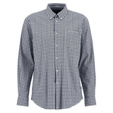 BARBOUR Gingham Aukside Regular Shirt - Mens - Navy