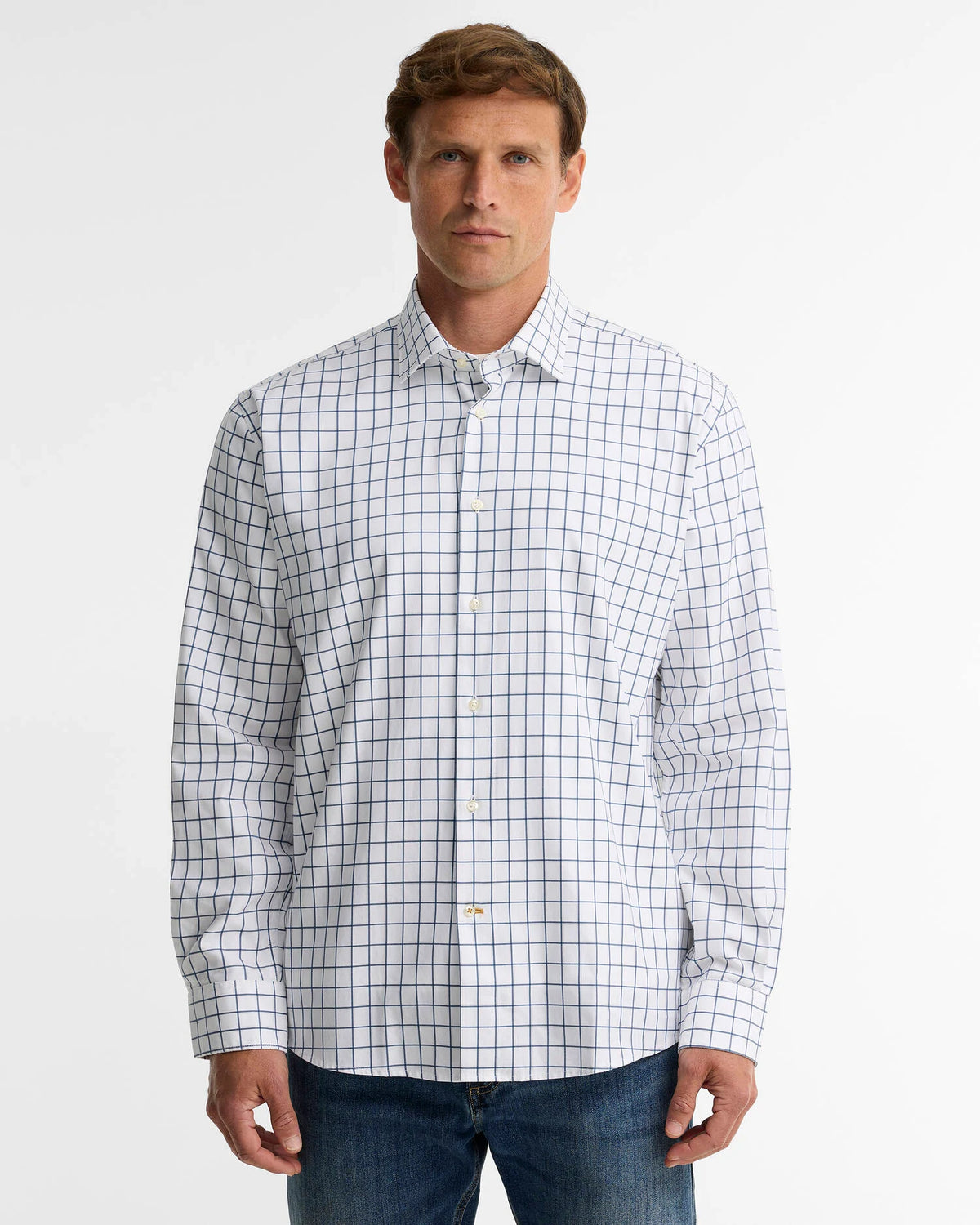 BARBOUR Hanstead Country Active Regular Long-Sleeved Shirt - Mens - Blue