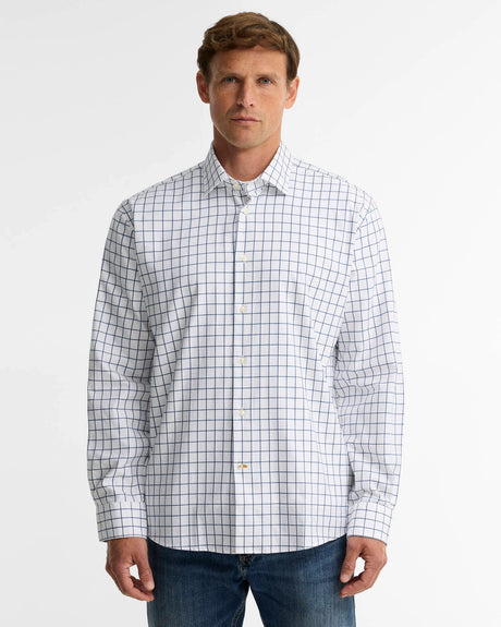 BARBOUR Hanstead Country Active Regular Long-Sleeved Shirt - Mens - Blue