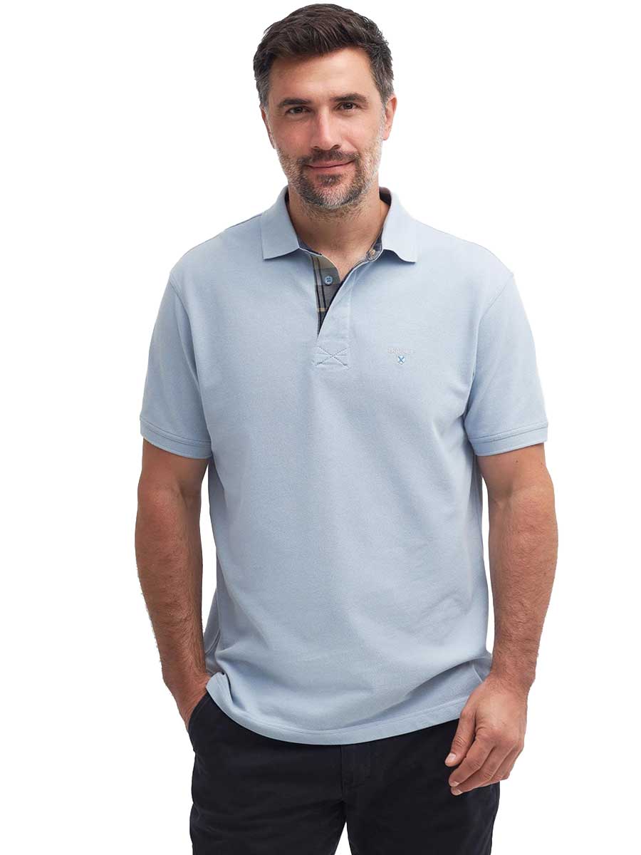 BARBOUR Hart Polo Shirt - Men's - Blue Fog