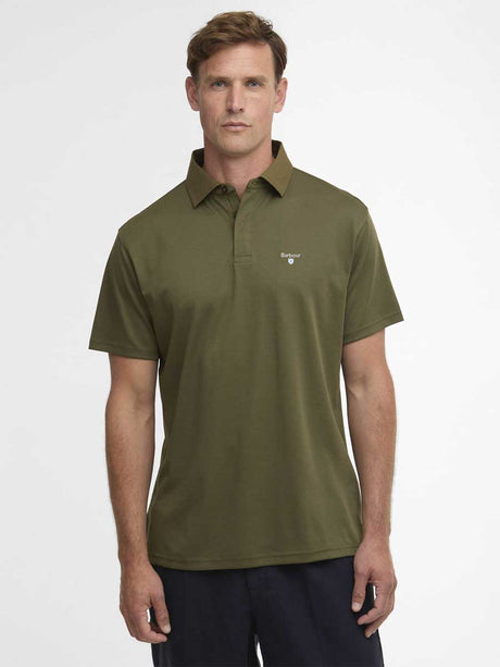 BARBOUR Haswell Regular Fit Polo Shirt - Mens - Mid Olive