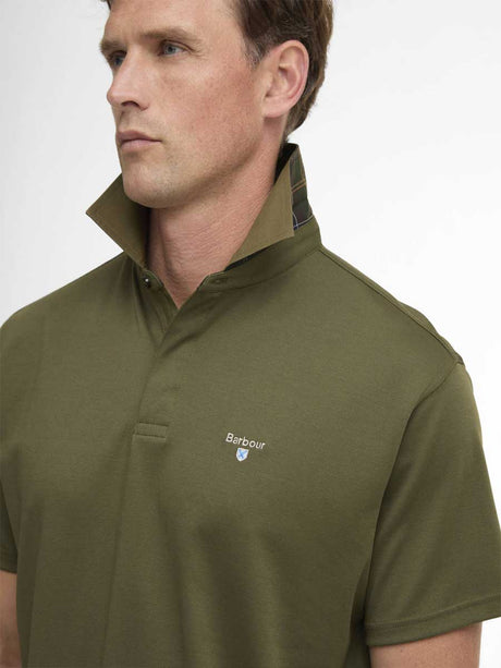 BARBOUR Haswell Regular Fit Polo Shirt - Mens - Mid Olive