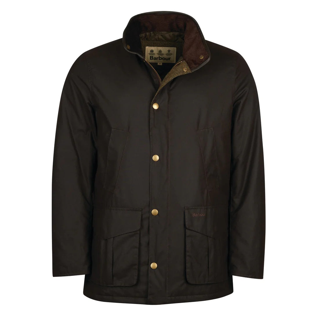 BARBOUR Hereford Wax Jacket - Mens - Rustic