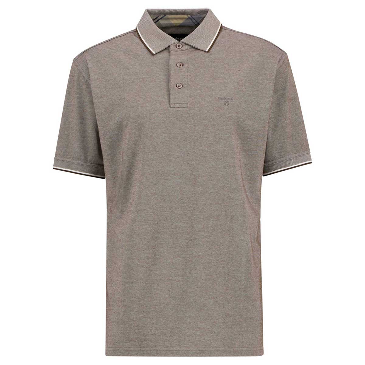 BARBOUR Heydon Short-Sleeved Polo Shirt - Men's - Dark Sand