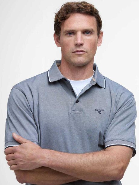 BARBOUR Heydon Short-Sleeved Polo Shirt - Men's - Navy