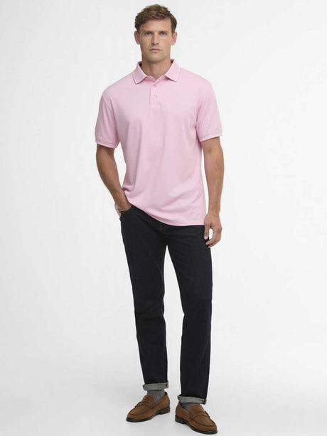 BARBOUR Heydon Short-Sleeved Polo Shirt - Men's - Pink