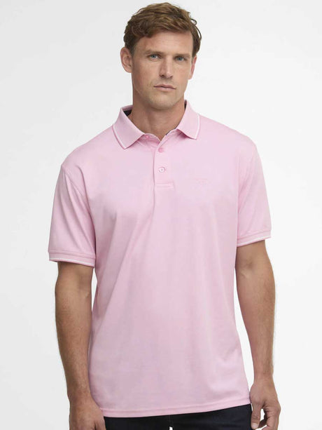 BARBOUR Heydon Short-Sleeved Polo Shirt - Men's - Pink