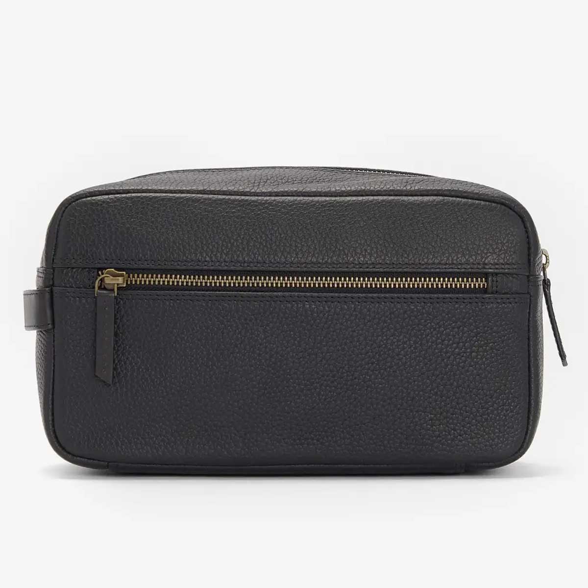 BARBOUR Highgate Leather Washbag - Black