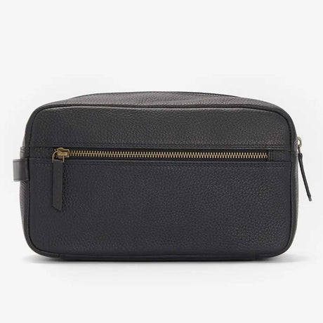 BARBOUR Highgate Leather Washbag - Black