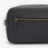 BARBOUR Highgate Leather Washbag - Black