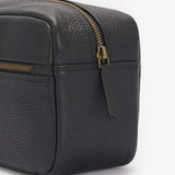 BARBOUR Highgate Leather Washbag - Black