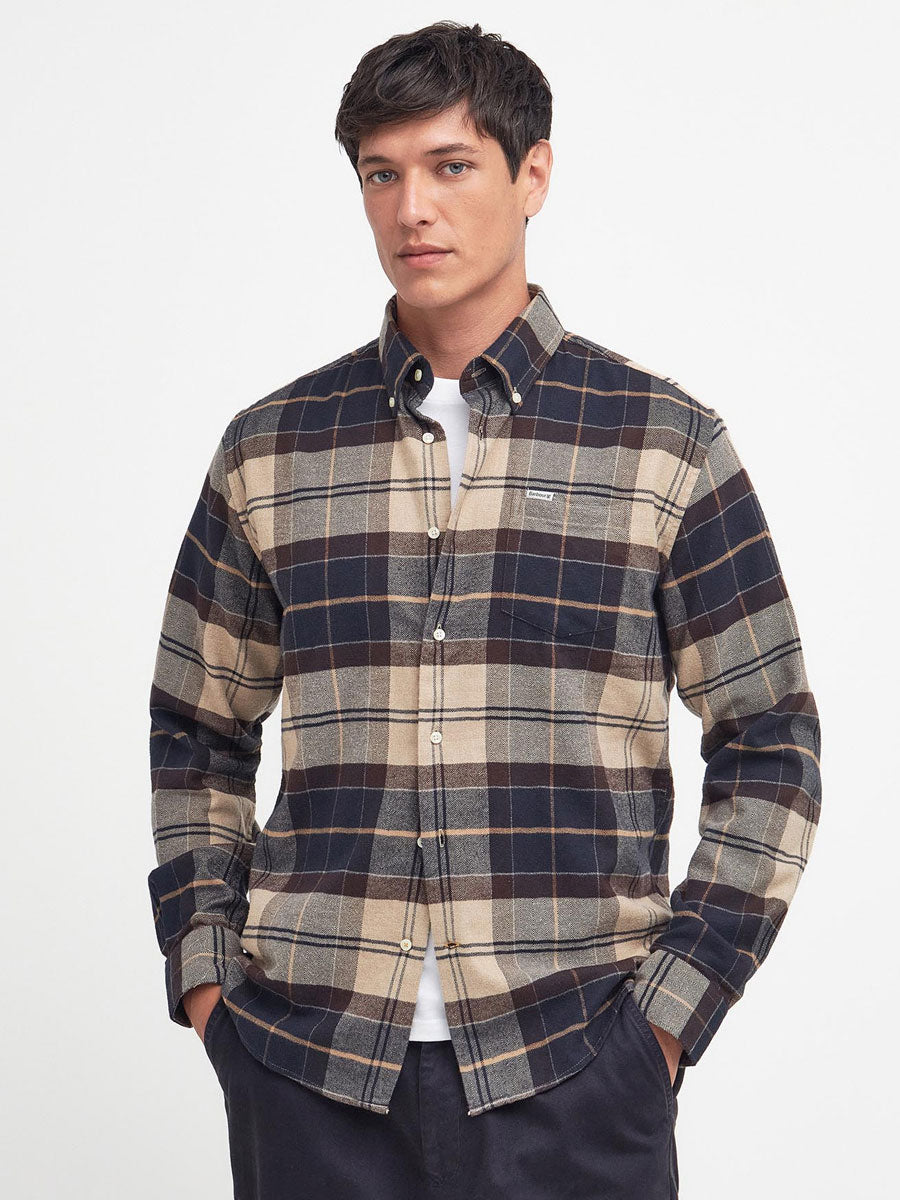 BARBOUR Hogside Checked Regular Long-Sleeved Shirt - Mens - Autumn Dress Tartan