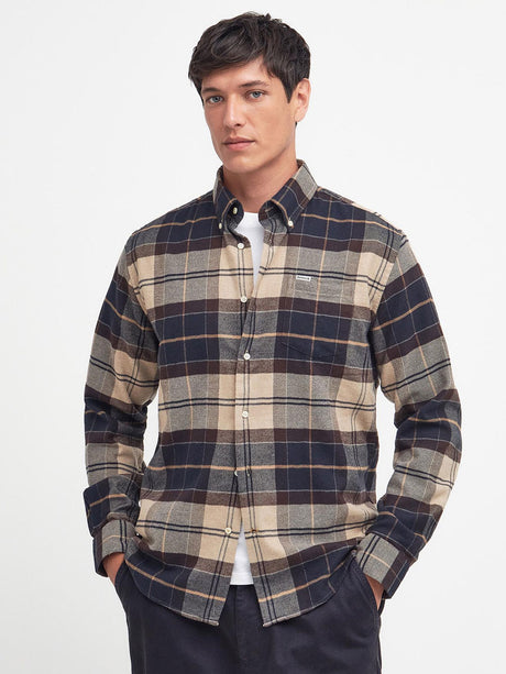 BARBOUR Hogside Checked Regular Long-Sleeved Shirt - Mens - Autumn Dress Tartan