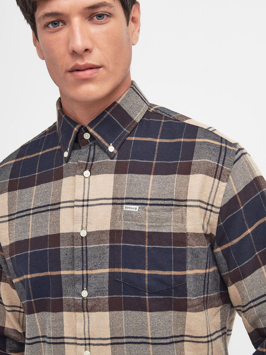 BARBOUR Hogside Checked Regular Long-Sleeved Shirt - Mens - Autumn Dress Tartan