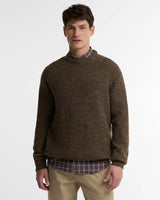 BARBOUR Horseford Crew Neck Jumper - Mens - Camel