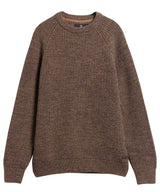 BARBOUR Horseford Crew Neck Jumper - Mens - Camel