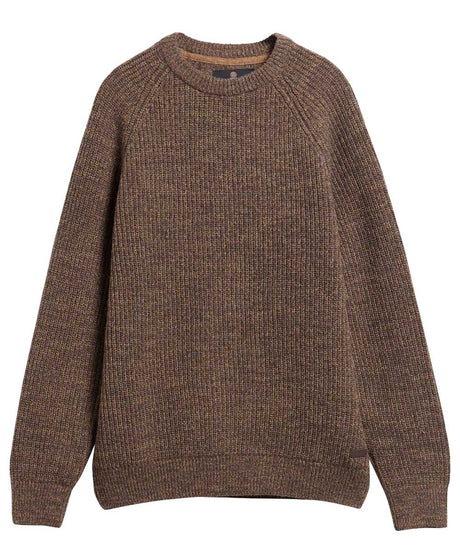 BARBOUR Horseford Crew Neck Jumper - Mens - Camel