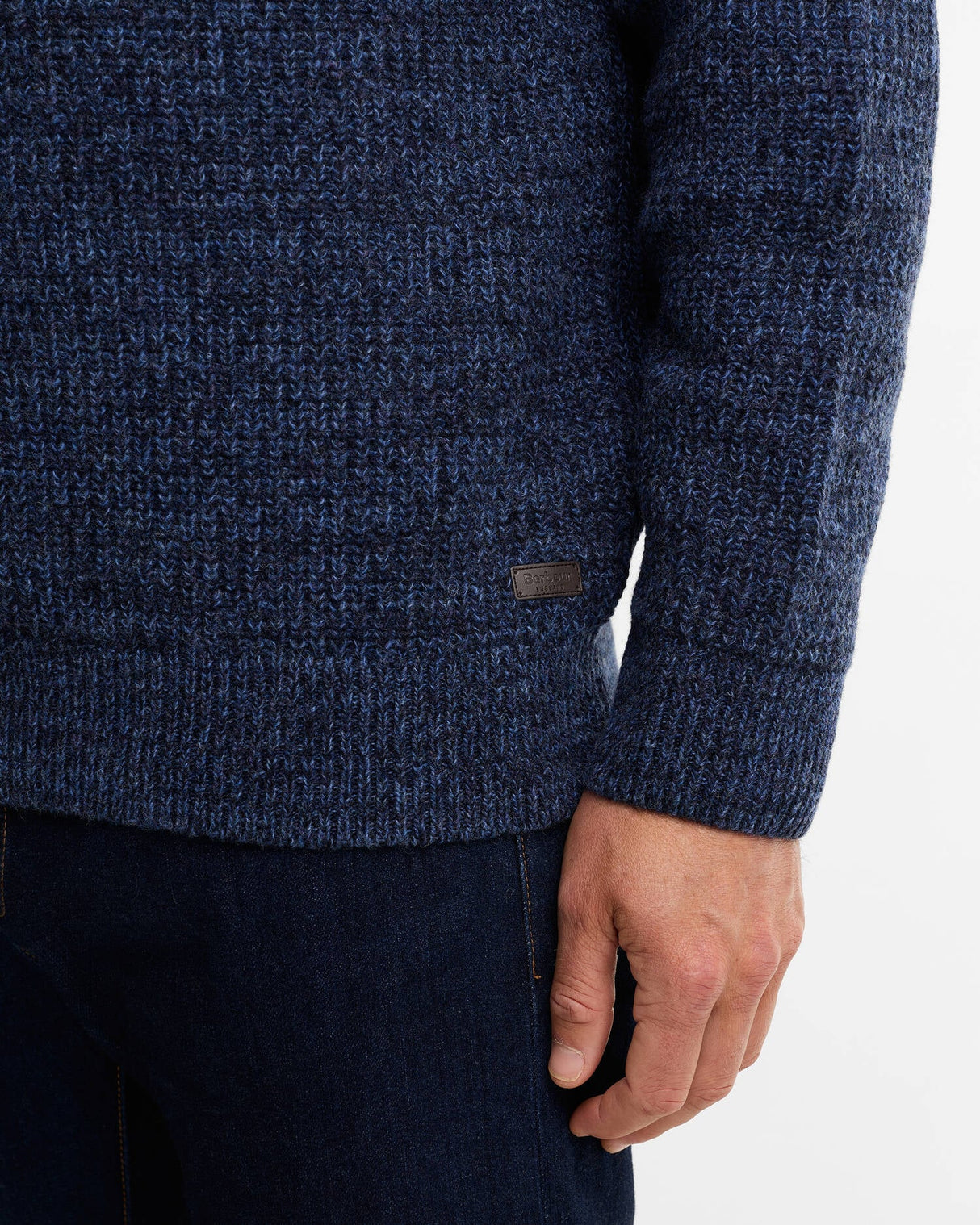 BARBOUR Horseford Crew Neck Jumper - Mens - Navy