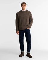 BARBOUR Horseford Crew Neck Jumper - Mens - Sandstone