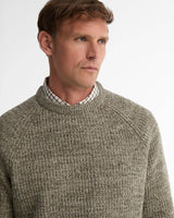 BARBOUR Horseford Crew Neck Jumper - Mens - Shadow Green