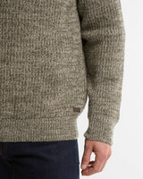 BARBOUR Horseford Crew Neck Jumper - Mens - Shadow Green