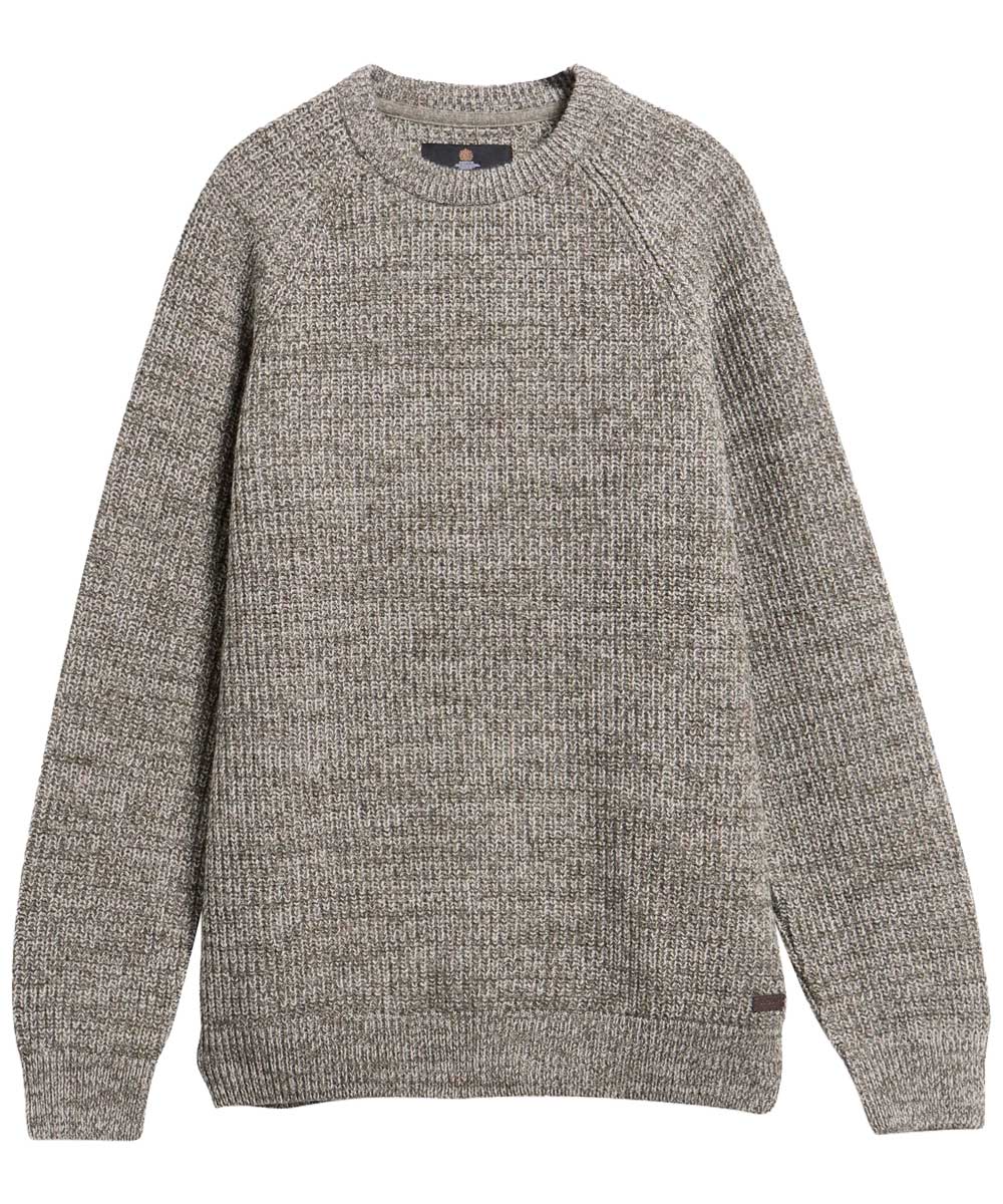 BARBOUR Horseford Crew Neck Jumper - Mens - Shadow Green