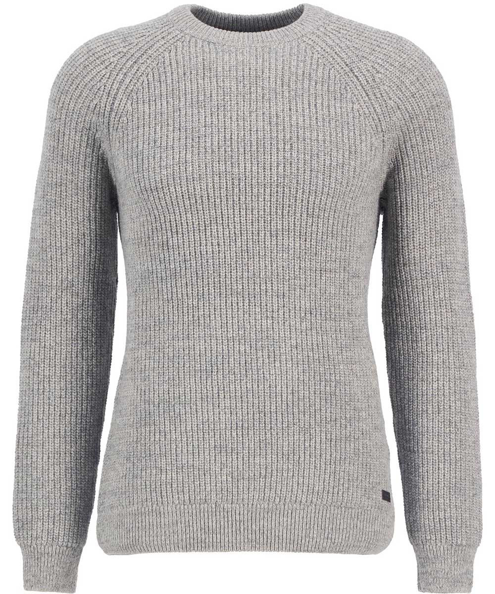 BARBOUR Horseford Crew Neck Jumper - Mens - Stone