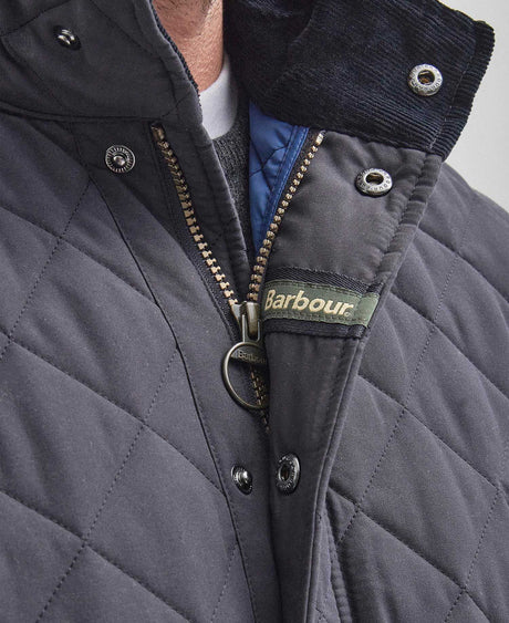 BARBOUR Shoveler Quilted Jacket - Mens - Navy