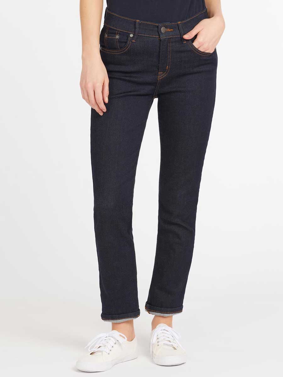 30% OFF BARBOUR Jeans - Ladies Essential Slim Fit - Rinse Navy