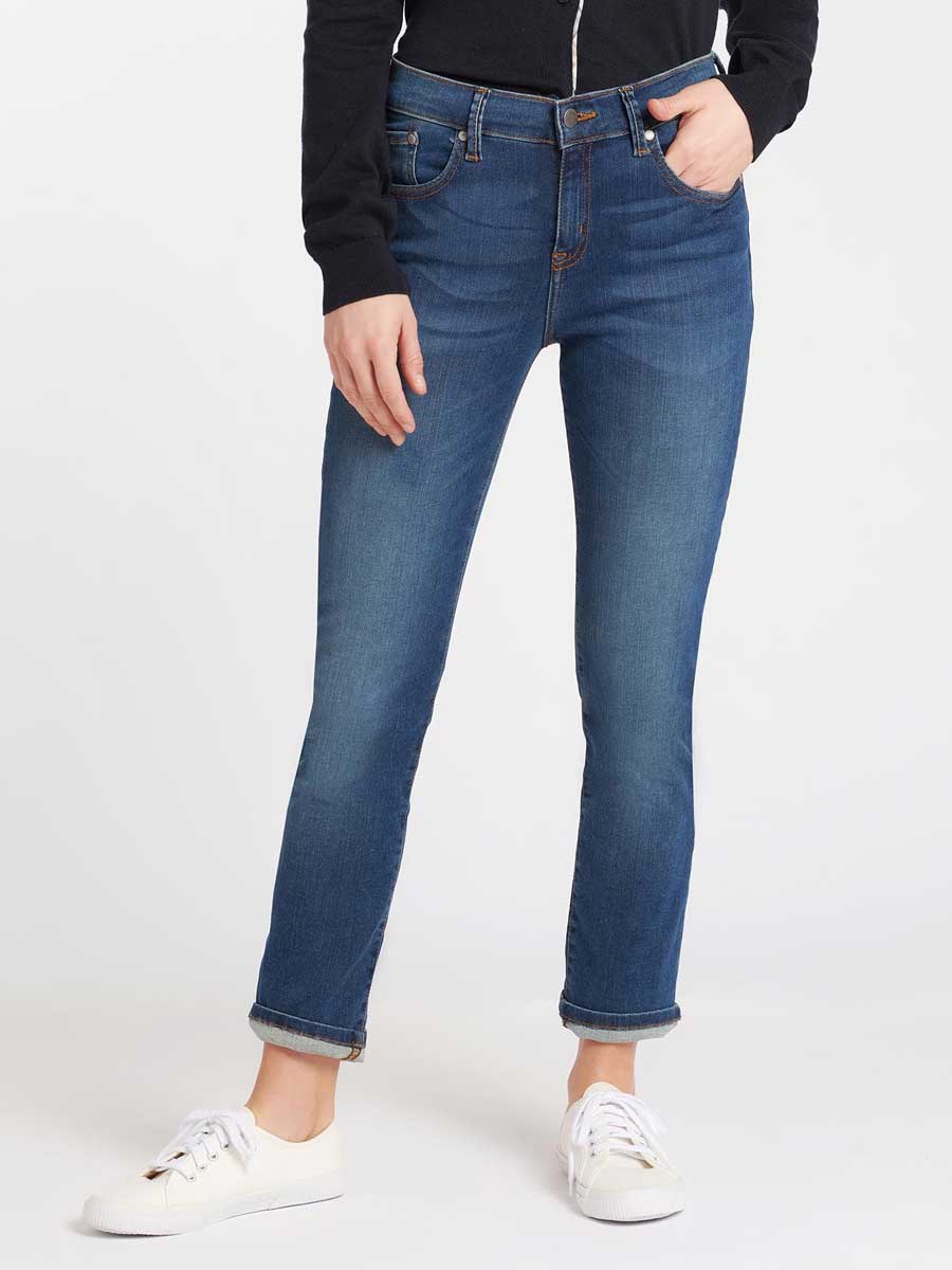 BARBOUR Jeans - Ladies Essential Slim Fit - Worn Blue