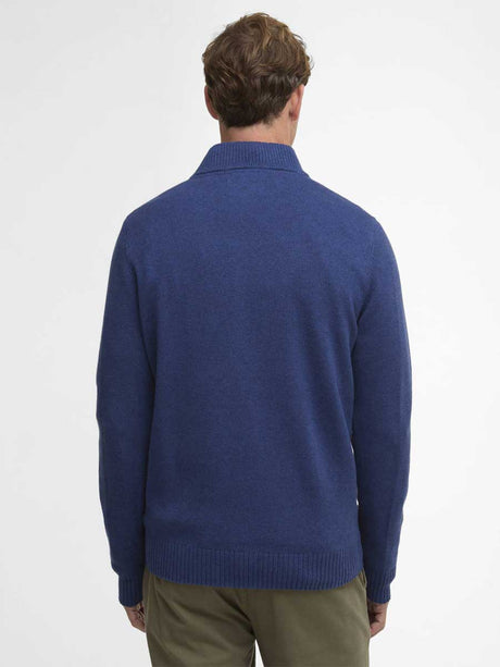 BARBOUR Kelson 1/4 Zip Jumper - Mens - Blue