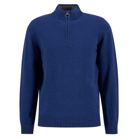 BARBOUR Kelson 1/4 Zip Jumper - Mens - Blue