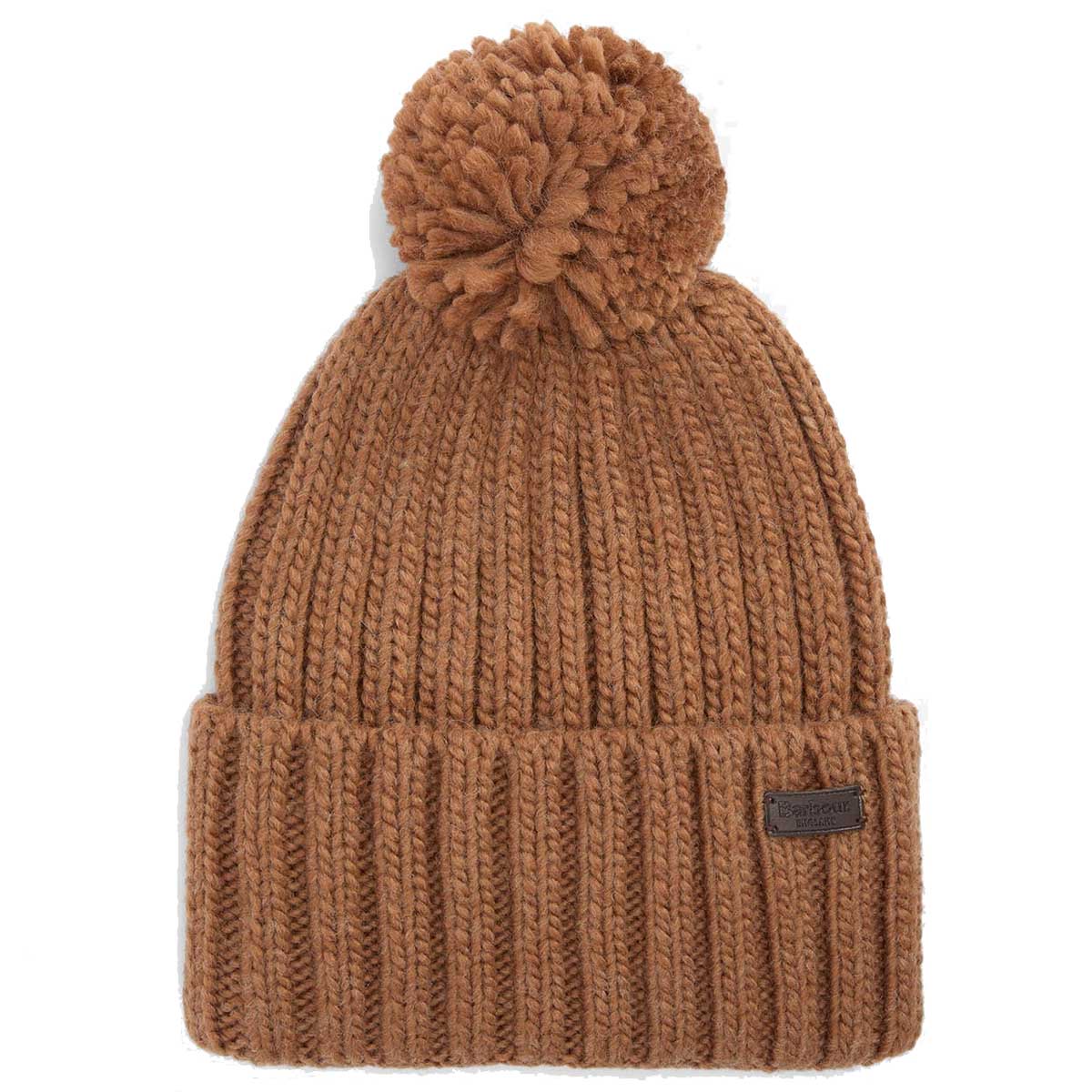 BARBOUR Kelson Pom Beanie Hat - Sandstone