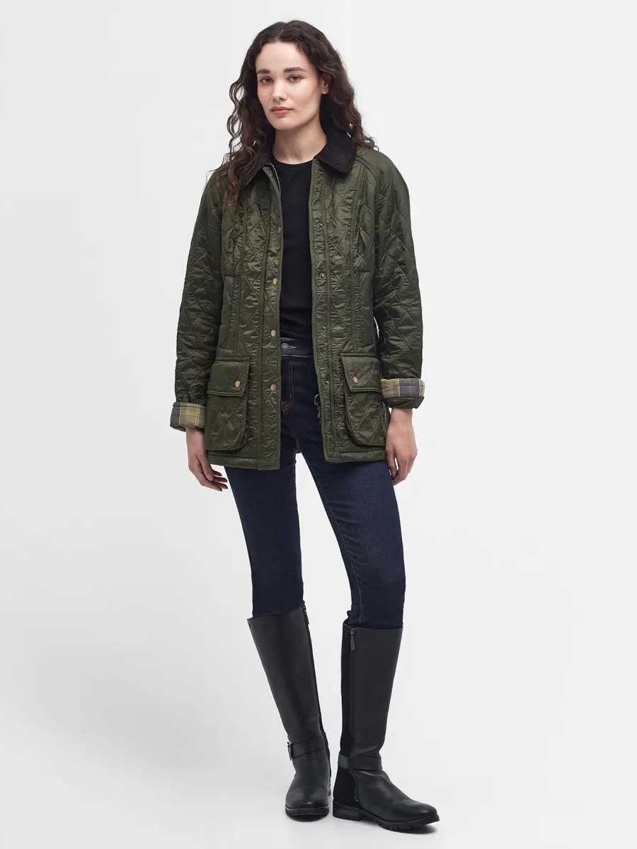 BARBOUR Beadnell Polarquilt Jacket - Women's - Olive