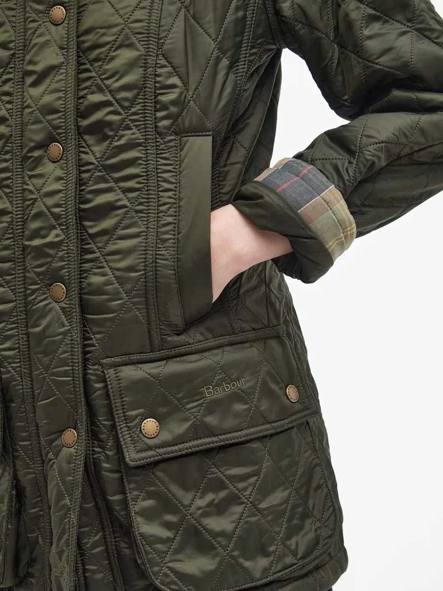 BARBOUR Beadnell Polarquilt Jacket - Women's - Olive