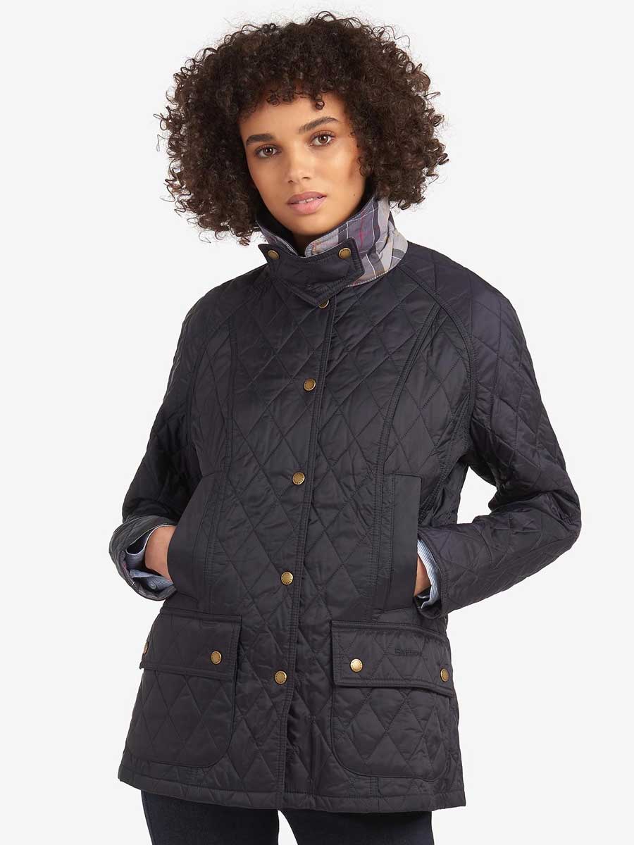 BARBOUR Women's Beadnell Quilted Jacket - Ladies - Navy