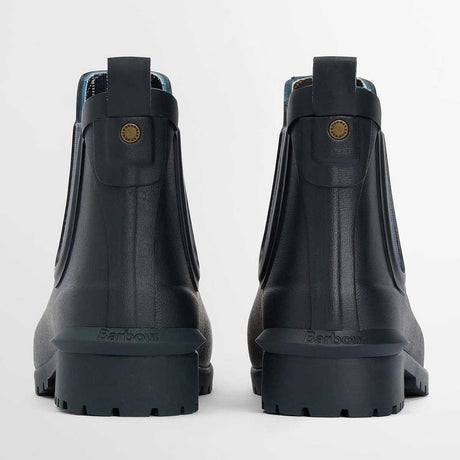 Barbour Ladies Wilton Chelsea Boot Style Wellingtons - Navy