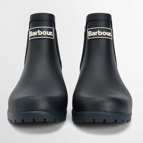 Barbour Ladies Wilton Chelsea Boot Style Wellingtons - Navy