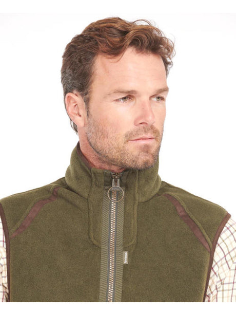 BARBOUR Langdale Fleece Gilet - Mens - Olive