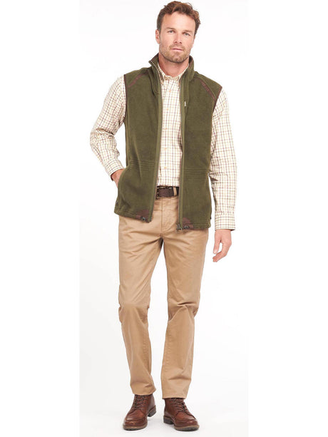 BARBOUR Langdale Fleece Gilet - Mens - Olive