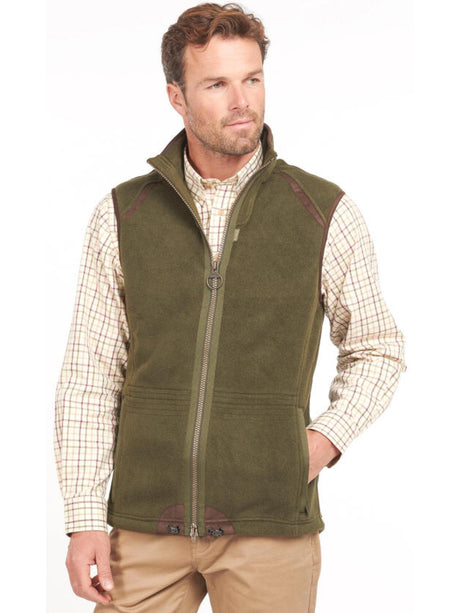 BARBOUR Langdale Fleece Gilet - Mens - Olive