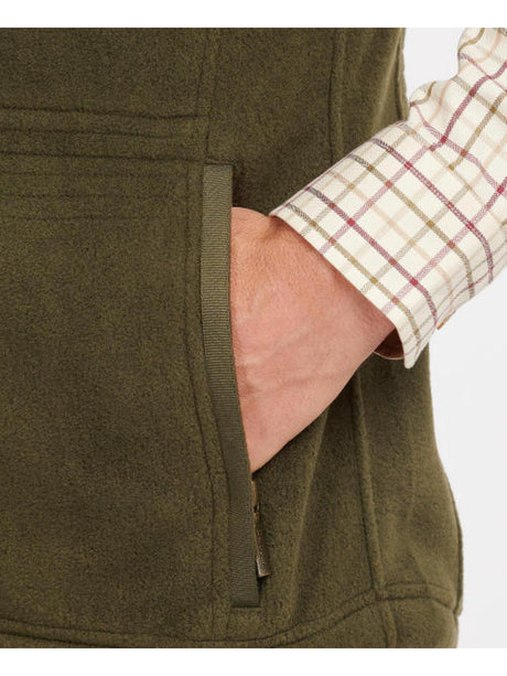 BARBOUR Langdale Fleece Gilet - Mens - Olive
